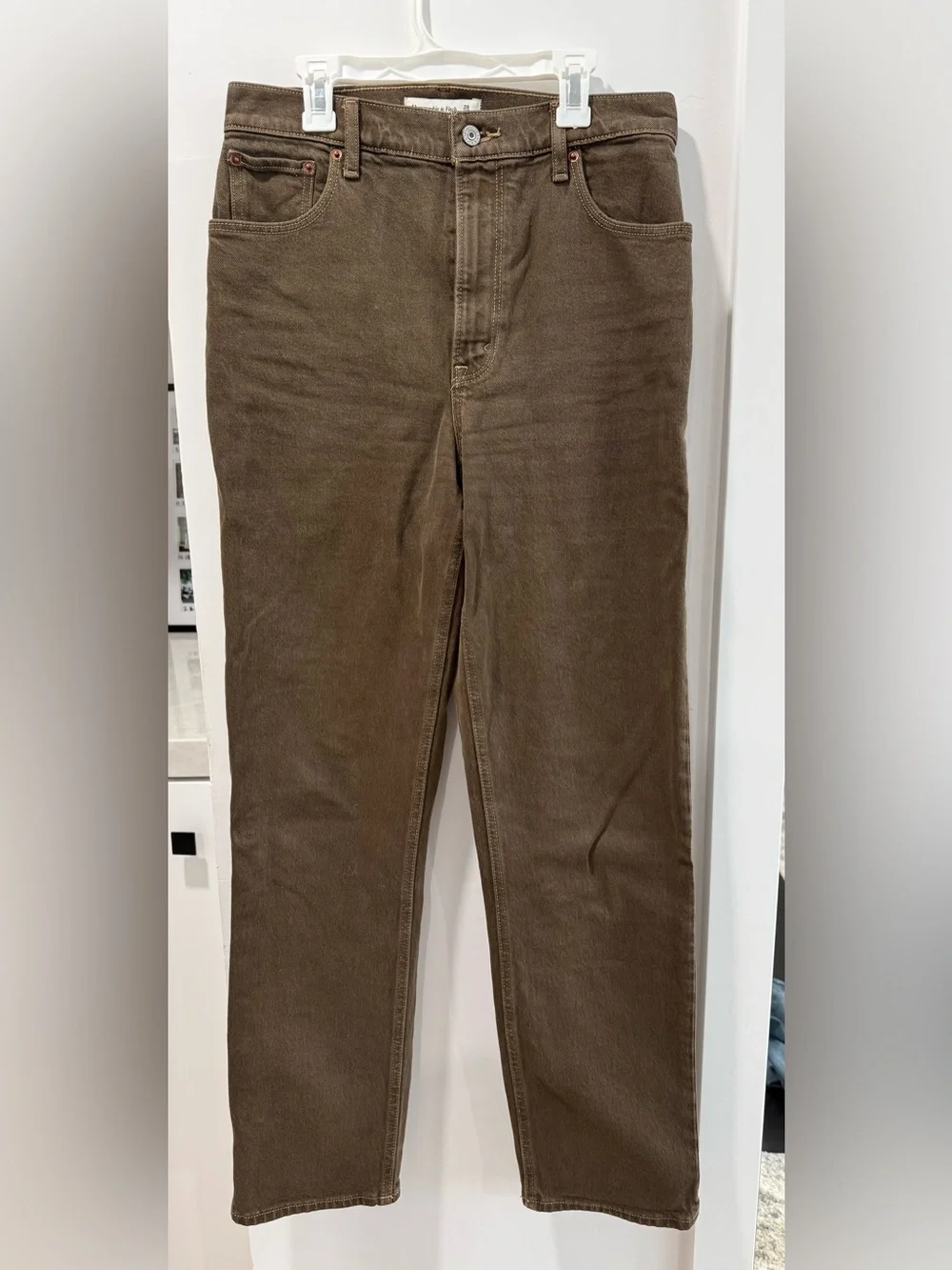 Women’s Brown Straight-Leg Pants